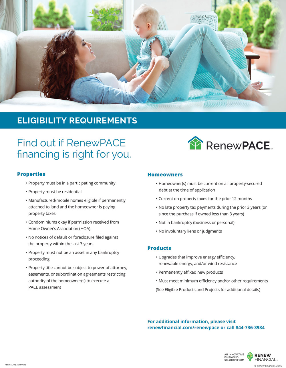 Renew Financing Flyer