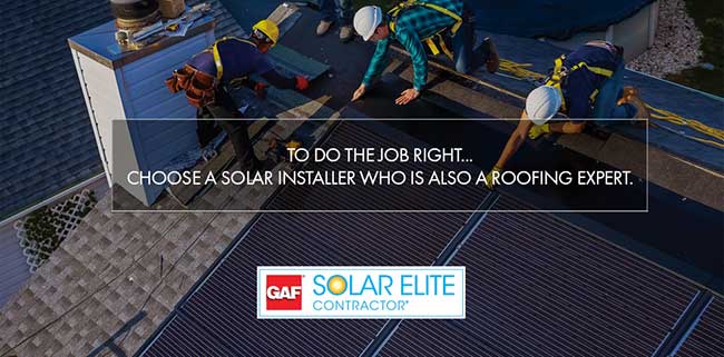 GAF Certified Solar Elite Installer